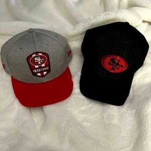 San Fransisco 49ers New Era baseball hats. Set of 2.